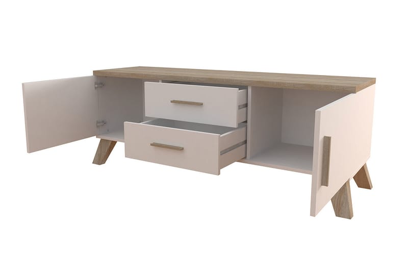 Tv-möbelset Dudley 140 cm - Natur/Svart - Möbler - TV- & Mediamöbler - TV-möbelset