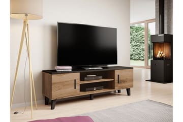 Tv-möbelset Dudley 160 cm - Natur/Svart - Möbler - TV- & Mediamöbler - TV-möbelset