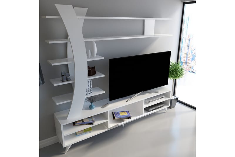 TV-Möbelset Dumö 180 cm - Vit - Möbler - TV- & Mediamöbler - TV-möbelset
