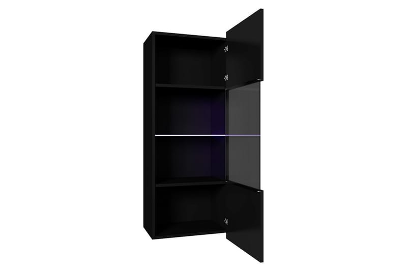 TV-möbelset Frick - Ek/Vit Led-Belysning - Möbler - TV- & Mediamöbler - TV-möbelset