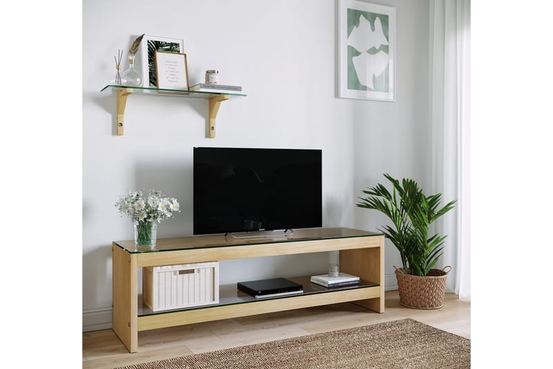TV-möbelset Grinstad 140 cm - Brun - TV-möbelset