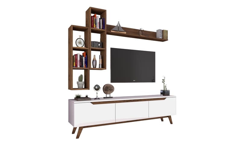 TV-Möbelset Horveryd 180 cm - Beige - TV-möbelset