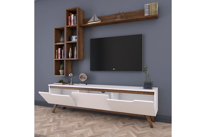 TV-Möbelset Horveryd 180 cm - Beige - Möbler - TV- & Mediamöbler - TV-möbelset