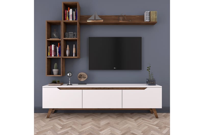 TV-Möbelset Horveryd 180 cm - Beige - TV-möbelset