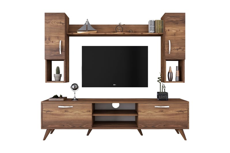 TV-Möbelset Horveryd 180 cm - Brun - Möbler - TV- & Mediamöbler - TV-möbelset