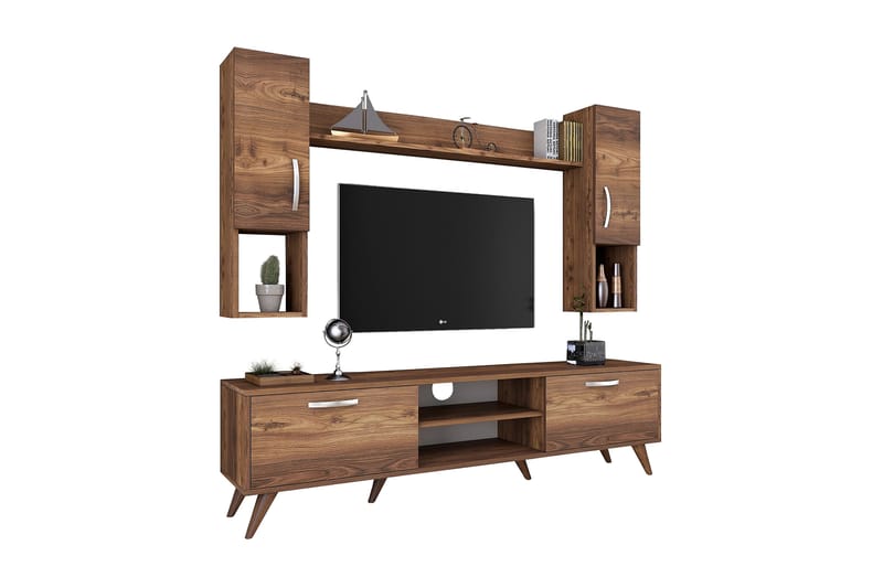 TV-Möbelset Horveryd 180 cm - Brun - Möbler - TV- & Mediamöbler - TV-möbelset