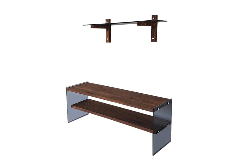 TV-Möbelset Mccarney 45 cm - Valnöt - Möbler - TV- & Mediamöbler - TV-möbelset