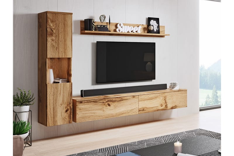 Tv-möbelset Motosuke - Natur - Möbler - TV- & Mediamöbler - TV-möbelset