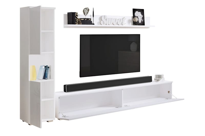 Tv-möbelset Motosuke - Vit - Möbler - TV- & Mediamöbler - TV-möbelset