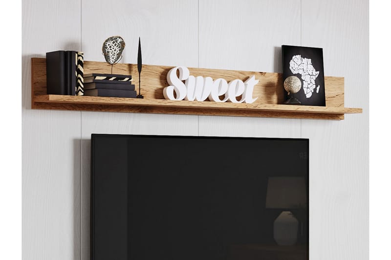 Tv-möbelset Mototada - Natur/Vit - Möbler - TV- & Mediamöbler - TV-möbelset