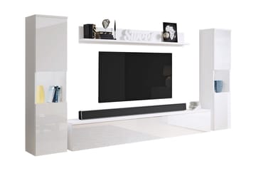 Tv-möbelset Mototada - Vit - Möbler - TV- & Mediamöbler - TV-möbelset