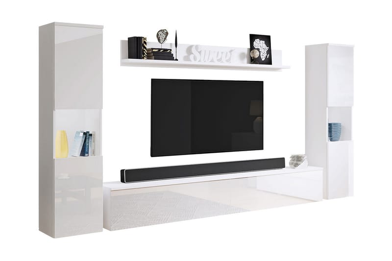 Tv-möbelset Mototada - Vit - Möbler - TV- & Mediamöbler - TV-möbelset