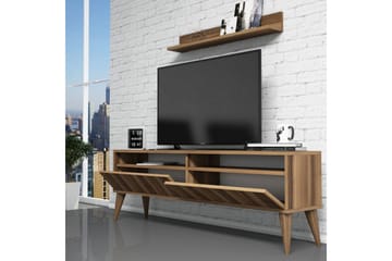 TV-Möbelset Nyarai 150 cm - Valnöt/Brun - Möbler - TV- & Mediamöbler - TV-möbelset