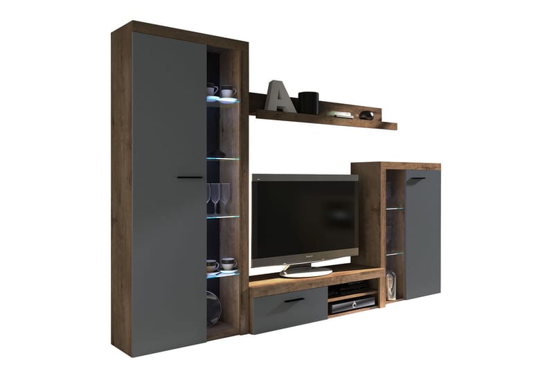TV-möbelset Rumba - Beige/Grå/Vit - Möbler - TV- & Mediamöbler - TV-möbelset