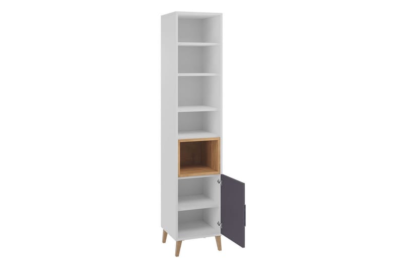 Tv-möbelset Takeshi 120 cm - Vit/Grå - Möbler - TV- & Mediamöbler - TV-möbelset