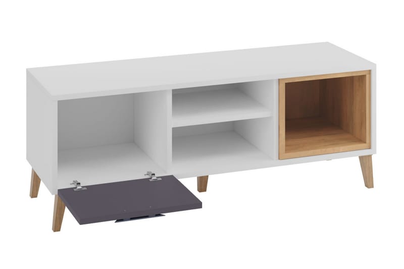 Tv-möbelset Takeshi 120 cm - Vit/Grå - Möbler - TV- & Mediamöbler - TV-möbelset