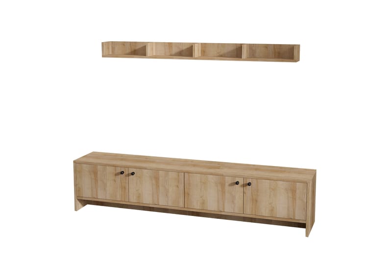 Tv-möbelset Tessari 180 cm - Natur/Brun - Möbler - TV- & Mediamöbler - TV-möbelset
