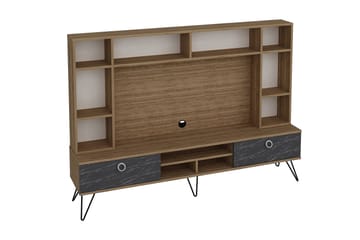 TV-Möbelset Tomoe 180 cm - Valnöt|Svart - Möbler - TV- & Mediamöbler - TV-möbelset