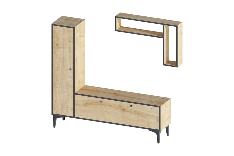 Tv-möbelset Urgby 118x49 cm - Blå - Möbler - TV- & Mediamöbler - TV-möbelset