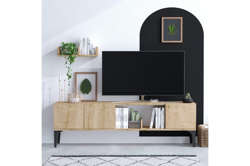 Tv-möbelset Urgby 150x47 cm - Blå - Möbler - TV- & Mediamöbler - TV-möbelset