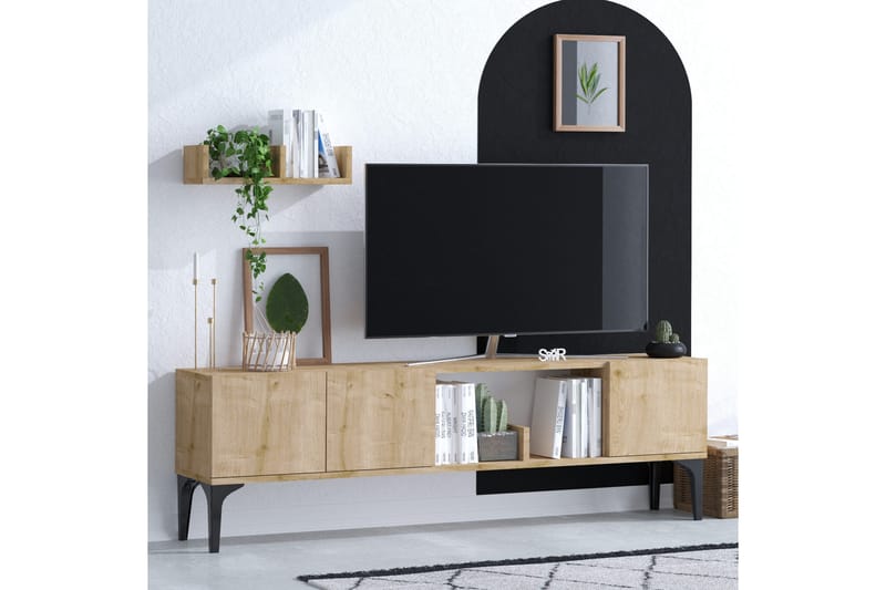 Tv-möbelset Urgby 150x47 cm - Blå - Möbler - TV- & Mediamöbler - TV-möbelset