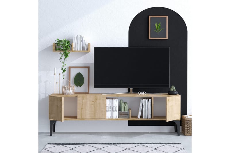 Tv-möbelset Urgby 150x47 cm - Blå - Möbler - TV- & Mediamöbler - TV-möbelset