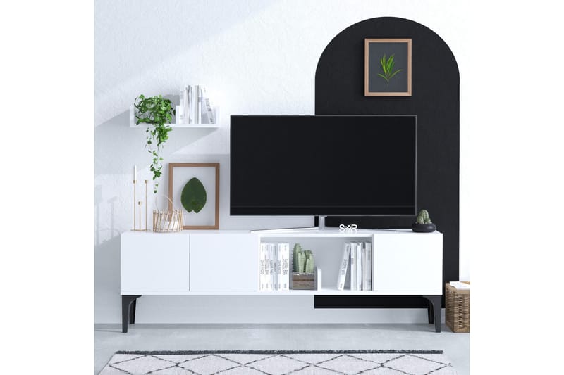 Tv-möbelset Urgby 150x47 cm - Vit - TV-möbelset