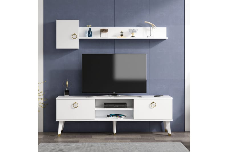 Tv-möbelset Urgby 150x50 cm - Vit - TV-möbelset