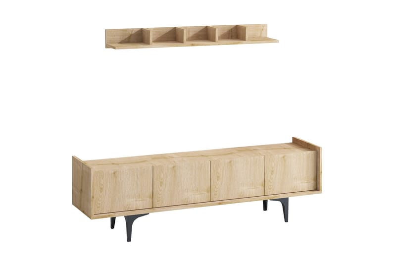 Tv-möbelset Urgby 150x57 cm - Blå - Möbler - TV- & Mediamöbler - TV-möbelset