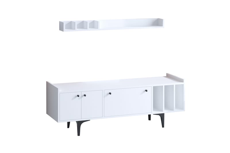 Tv-möbelset Urgby 150x57 cm - Vit - Möbler - TV- & Mediamöbler - TV-möbelset