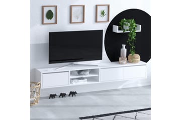 Tv-möbelset Urgby 180x25 cm - Vit - Möbler - TV- & Mediamöbler - TV-möbelset