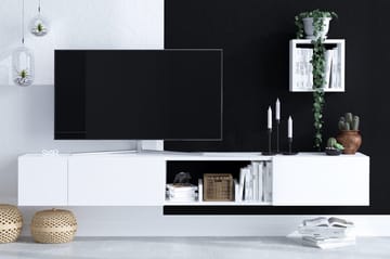 Tv-möbelset Urgby 180x25 cm - Vit - Möbler - TV- & Mediamöbler - TV-möbelset