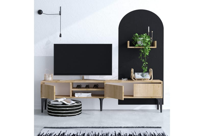 Tv-möbelset Urgby 180x50 cm - Blå - Möbler - TV- & Mediamöbler - TV-möbelset