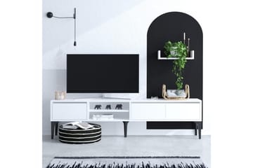 Tv-möbelset Urgby 180x50 cm - Vit - Möbler - TV- & Mediamöbler - TV-möbelset