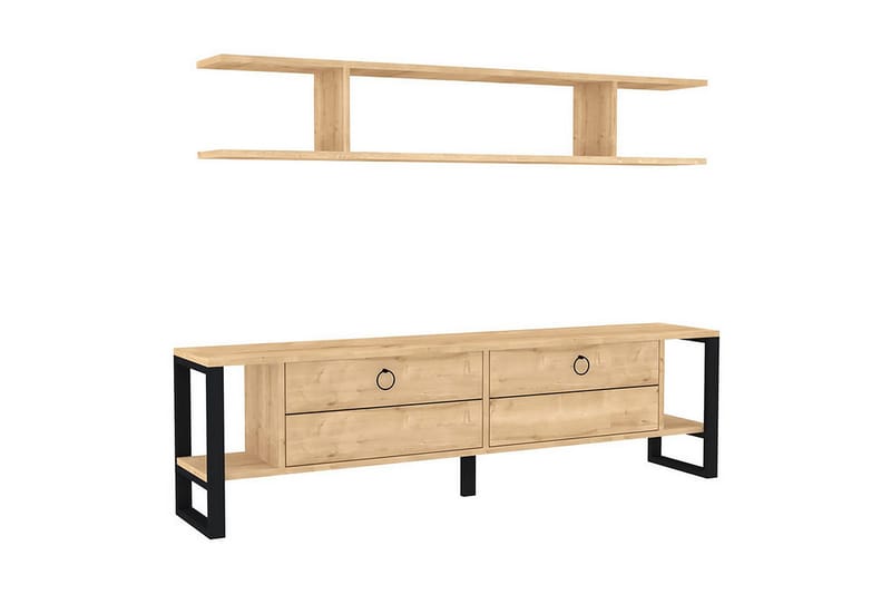 Tv-möbelset Violaceae 160x45 cm - Blå - Möbler - TV- & Mediamöbler - TV-möbelset