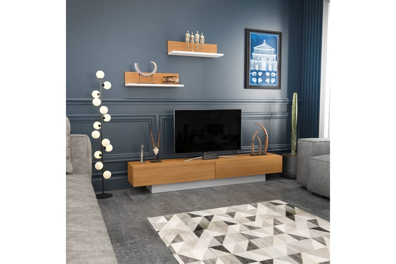 Tv-möbelset Violaceae 180x40 cm - Vit - Möbler - TV- & Mediamöbler - TV-möbelset