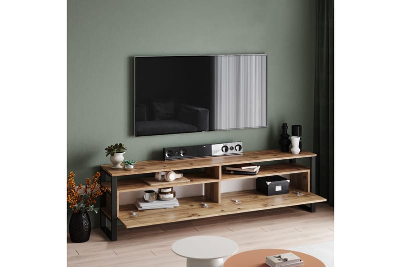 Tv-möbelset Violaceae 180x56 cm - Grön - Möbler - TV- & Mediamöbler - TV-möbelset
