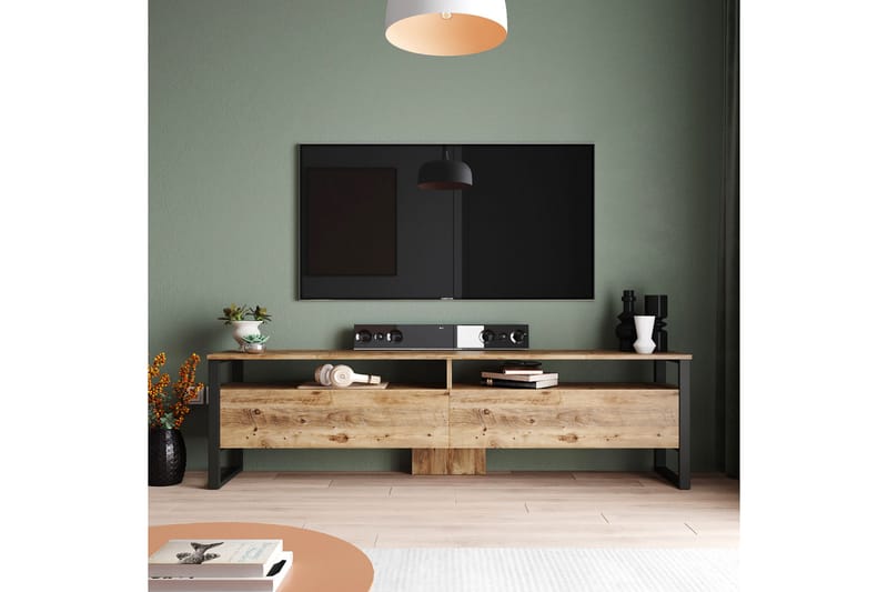 Tv-möbelset Violaceae 180x56 cm - Grön - Möbler - TV- & Mediamöbler - TV-möbelset