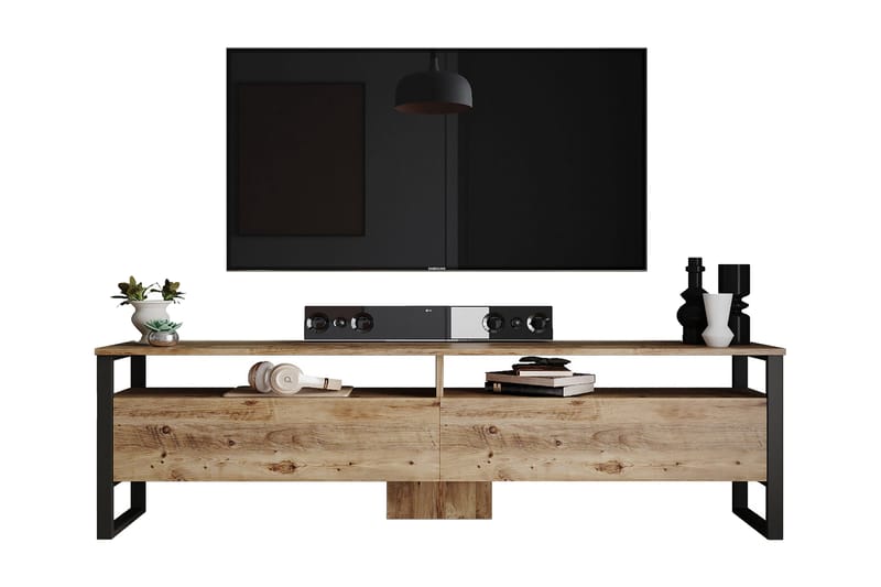 Tv-möbelset Violaceae 180x56 cm - Grön - TV-möbelset