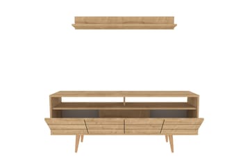 Tv-möbelset Zakkum 160x64,5 cm - Blå - Möbler - TV- & Mediamöbler - TV-möbelset