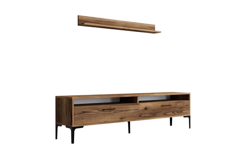 Tv-möbelset Zakkum 180x47 cm - Brun - Möbler - TV- & Mediamöbler - TV-möbelset