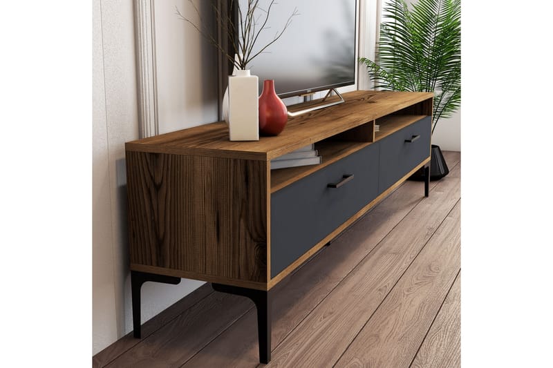 Tv-möbelset Zakkum 180x47 cm - Brun - Möbler - TV- & Mediamöbler - TV-möbelset