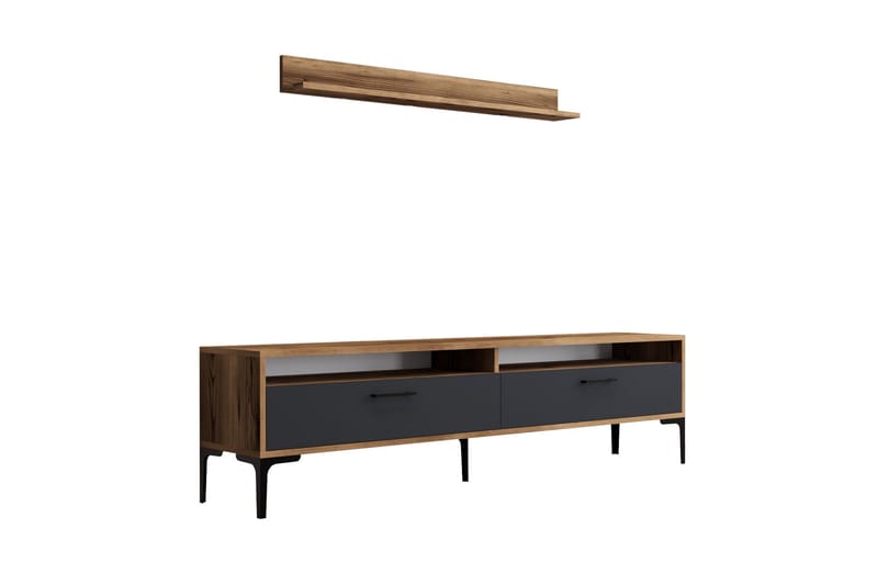 Tv-möbelset Zakkum 180x47 cm - Brun - Möbler - TV- & Mediamöbler - TV-möbelset