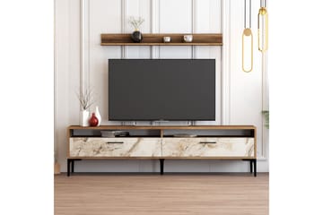 Tv-möbelset Zakkum 180x47 cm - Brun - Möbler - TV- & Mediamöbler - TV-möbelset