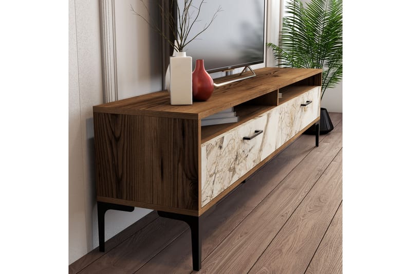 Tv-möbelset Zakkum 180x47 cm - Brun - Möbler - TV- & Mediamöbler - TV-möbelset