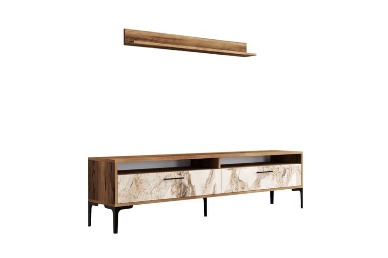 Tv-möbelset Zakkum 180x47 cm - Brun - Möbler - TV- & Mediamöbler - TV-möbelset