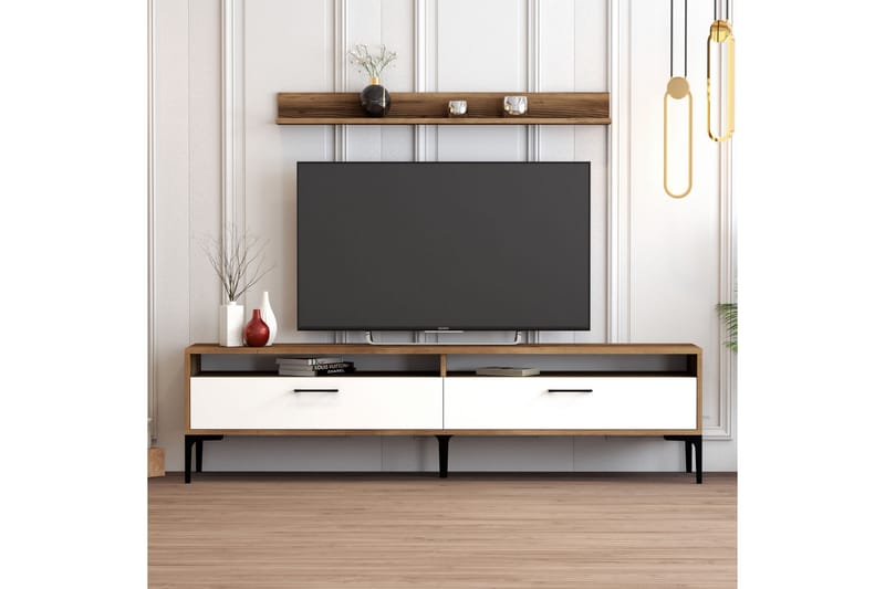 Tv-möbelset Zakkum 180x47 cm - Brun - TV-möbelset