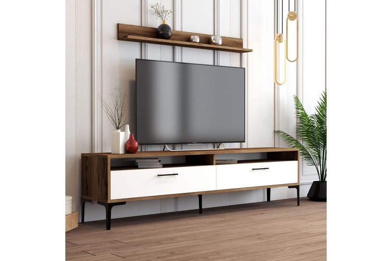 Tv-möbelset Zakkum 180x47 cm - Brun - Möbler - TV- & Mediamöbler - TV-möbelset