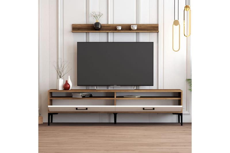 Tv-möbelset Zakkum 180x47 cm - Brun - TV-möbelset