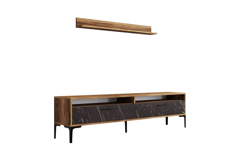 Tv-möbelset Zakkum 180x47 cm - Brun - Möbler - TV- & Mediamöbler - TV-möbelset